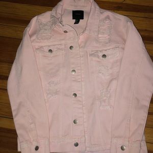 Forever 21 Distressed Jean Jacket